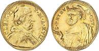1/2 Scudo d`oro 1716 / 1717 A XVII Vatikan - Kirchenstaat Papst Clemens XI. (1700-1721) vz