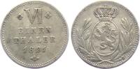 Hessen-Kassel 1/6 Taler Wilhelm II. (1821-1847) -