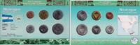 Nicaragua KMS - 6,90 Cordobas Kursmünzensatz - 6 Werte - 5 Centavos - 5 Cordobas - mit Echtheitszertifikat -
