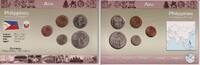 Philippinen KMS - 91 Centavos Kursmünzensatz - 5 Werte - 1 Centavo - 50 Centavos - mit Echtheitszertifikat -
