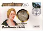 Maria Theresia-Taler 1990 Österreich Maria Theresia Taler von 1780 auf Numisbrief Numisbirief