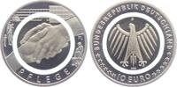 Deutschland - BRD 10 Euro Pflege - Im Dienste der Gesellschaft - mit grünem Polymerring -