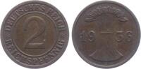 Weimarer Republik 2 Reichspfennig 2 Reichspfennig - mit Ährenbndel -