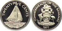 Bahamas 25 Cents Segelschiff - Schiffe -