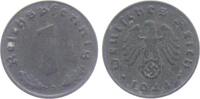 1 Reichspfennig 1944 D Drittes Reich 1 Reichspfennig - mit Hakenkreuz vz
