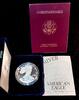 USA 1 Dollar Silber-Eagle polierte Platte in Original-Box mit Zertifikat -