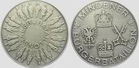 Silbermedaille 1972 Minden Mindener Bürgerbataillon - Bataillonstaler st