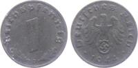 1 Reichspfennig 1944 D Drittes Reich 1 Reichspfennig - mit Hakenkreuz vz