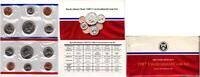 USA 0,96 Dollar Coin-Sets (1987) - je 5 Münzen D+P -