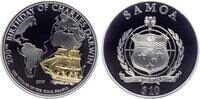 Samoa 10 Dollars Segeschiff Bounty - Meuterei - Captain Bligh -
