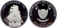 Kamerun 1000 Francs Segelschiff HMS Agamemnon -