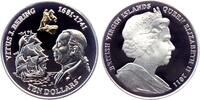 Jungferninseln - BVI 10 Dollars Segelschiff - Vitus J. Bering - Reiterdenkmal -