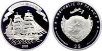 Palau 2 Dollars Segelschiff Gorch Fock - Segelschulschiff -