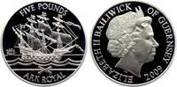 Guernsey 5 Pounds Segelschiff Ark Royal -