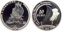 Frankreich 10 Euro Segelschiff L'Hermione - große französische Schiffe -