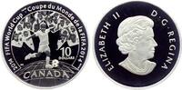 Kanada 10 Dollars Fussball WM 2014 in Brasilien - Weltkugel - Spieler vor Fans -