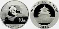 China 10 Yuan Panda - 1 Silberunze -