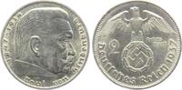 2 Mark 1937 A Drittes Reich 2 Mark Hindenburg f.st