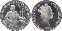 Cook Inseln 10 Dollars 500 Jahre Amerika - Juan de la Cosa -