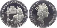 Cook Inseln 10 Dollars 500 Jahre Amerika - Die Inka - Inka-Fürst -