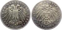 Lübeck - Kaiserreich 5 Mark Stadtwappen - großer Adler -