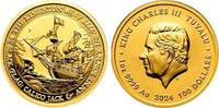 Tuvalu 100 Dollar Black Flag Serie - The Kingston -