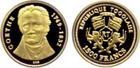 Togo 1.500 Francs 1/25 Unze Goldmünze - Goethe -