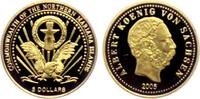 Marianen 5 Dollar 1/25 Unze Goldmünze - Münze mit König Albert von Sachsen -