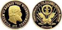 Marianen 5 Dollar 1/25 Unze Goldmünze - Münze mit König Wilhelm II. von Württemberg -