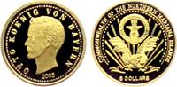 Marianen 5 Dollar 1/25 Unze Goldmünze - Münze mit König Otto von Bayern -