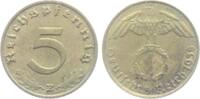 Drittes Reich 5 Reichspfennig 5 Reichspfennig - mit Hakenkreuz -