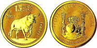 Spanien 15 Euro-Cent Stier - 1/10 Goldunze -