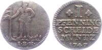 Braunschweig-Calenberg-Hannover 1 Pfennig Georg II. (1727-1760) - Wilder Mann -