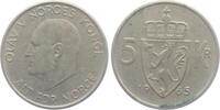 Norwegen 5 Kroner - Kronen Olav V. (1958-1991) -