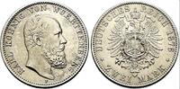 Württemberg - Kaiserreich 2 Mark König Karl von Württemberg (1864-1891) -