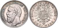 Baden - Kaiserreich 2 Mark Friedrich I. (1856-1907) -