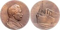 Deutsches Kaiserreich Bronzemedaille Jungfernfahrt des Turbinenschnell-Dampfers IMPERATOR -