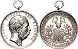 Sachsen-Albertinische Linie Silbermedaille mit Öse König Albert (1893-1902) Auf das 9. Mitteldeutsche Bundesschießen in Chemnitz -