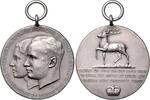 Stolberg/ Stolberg Mattierte Silbermedaille Auf die Vermählung von Wolf-Heinrich und Irma zu Stolberg-Stolberg -