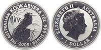 Australien 1 Dollar Kookaburra - 1 Unze - 1 Vogel auf Baumstumpf (Motiv 1990) -