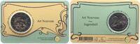Belgien 2 Euro auf Coincard Jugendstil - Art Nouveau -