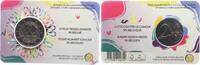Belgien 2 Euro auf Coincard Kampf gegen Krebs - Gesundheit - Medizin -
