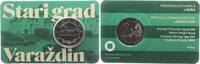 Kroatien 2 Euro auf Coincard Starigrad Varazdin - Altstadt -