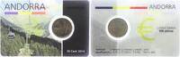Andorra 10 Cents auf Coincard Santa Coloma Kirche -