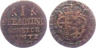 Paderborn Bistum 1 Pfennig Wilhelm Anton von Asseburg (1753-1782) -