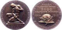 Bronzemedaille 1924 Quedlinburg Auf die Gefallenen Soldaten des Infantrie-Regiments 165 im 1. Weltkrieg st