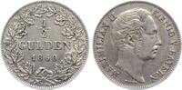 1/2 Gulden 1860 Bayern Maximialian II Joseph (1848-1864) vz