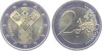 Lettland 2 Euro 2018 100 Jahre Unabhängigkeit der baltischen Staaten brf - bankfrisch aus der Rolle