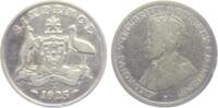 Australien 6 Pence George V. (1910-1936) - Känguruh und Emu -