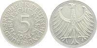 Deutschland - BRD 5 Mark 1964 J Silberadler ss 17.26 US$  +  11.49 US$ shipping